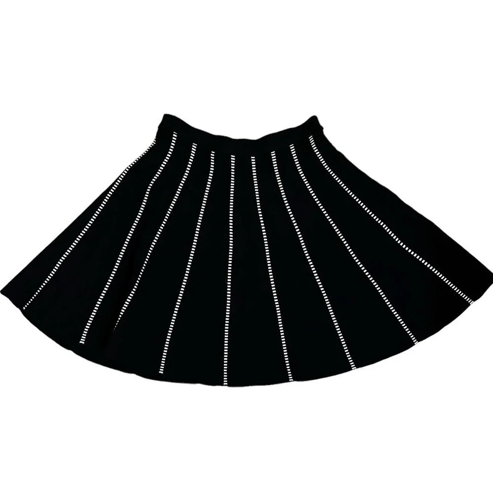 Premise Black and White A-Line Skirt